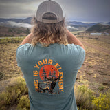 Sunrise Bull Comfort Colors Tee